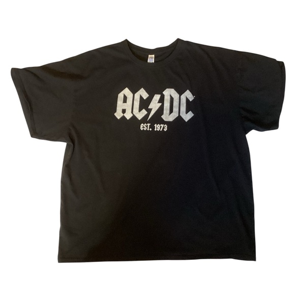 AC/DC Other - AC/DC Black Tee with Logo and Est. 1973 Size 3XL